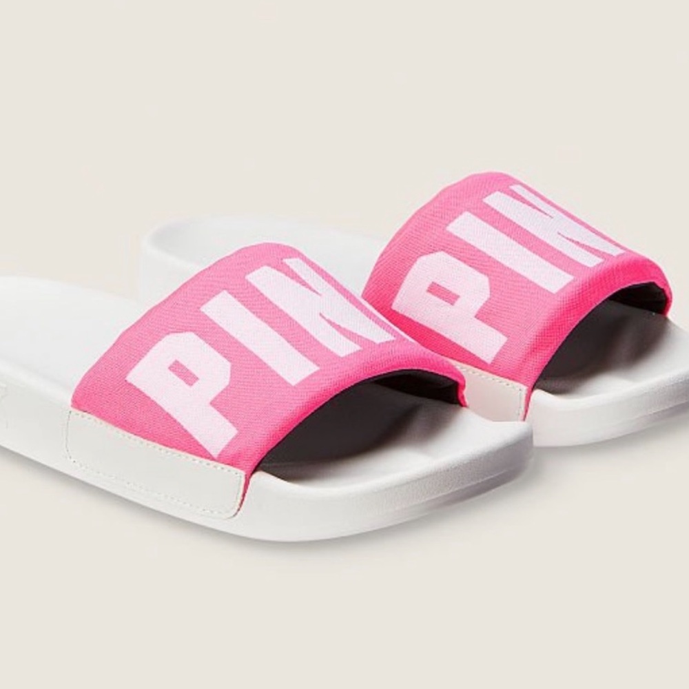 Vs pink slides single strap super comfy sz lg